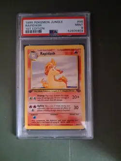 Pokemon 1999 Psa 9 Rapidash Jungle 1st Edition 44/64 - Image 1