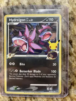 Pokemon CELEBRATIONS - HYDREIGON C LV. 61 - SWSH138 - BLACK STAR PROMO - NM - Image 1