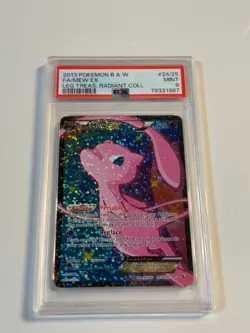 Pokemon Mew EX Legendary Treasures Radiant Coll. Full Art #RC24 PSA 9 Mint - Image 1