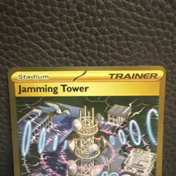 Pokemon TCG Jamming Tower 243/182 Destined Rivals Gold Hyper Rare NM - Image 2