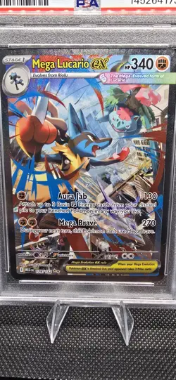 Pokemon Mega Lucario ex Mega Evolution Special Illustration Rare #179 PSA 10 - Image 5