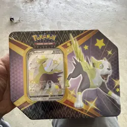 Pokemon TCG BOLTUND V Shining Fates Factory Sealed Booster Tin Box Shiny Vault - Image 1