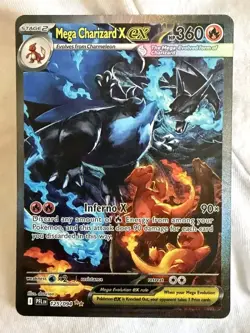 Mega Charizard X EX 125/094 SIR Phantasmal Flames Pokemon Secret Rare Holofoil - Image 1