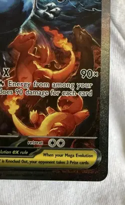 Mega Charizard X EX 125/094 SIR Phantasmal Flames Pokemon Secret Rare Holofoil - Image 4