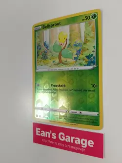 Bellsprout Pokemon 001/163 Battle Styles Sword and Shield Reverse Holo - MN - Image 3