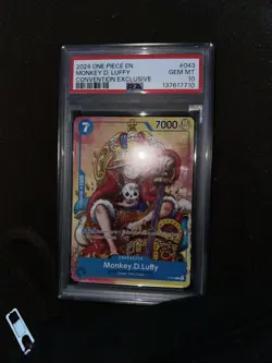 Monkey.D.Luffy (Convention Promo 2024) P-043 One Piece Promotion Psa 10 - Image 2