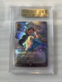 BGS 9.5 Disney Lorcana Jasmine Fearless Princess 240/204 From The Set Fabled - Image 1