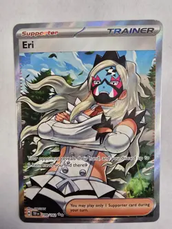 Pokemon TCG Temporal Forces Eri Full Art Trainer Holo Ultra Rare Card 199/162 - Image 1