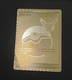 Pokemon 25th Anniversary UPC SWSH146 Poke Ball card - Image 1
