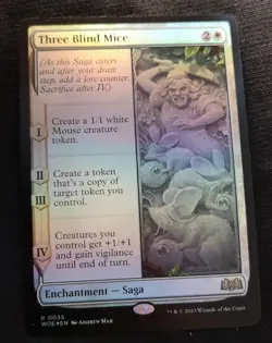 Three Blind Mice - Foil - WOE - NM Unplayed - EN - 0035 - Image 1