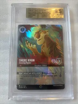 Shere Khan 2023 Disney Lorcana EN 2-Rise Of The Floodborn #212 Enchanted BGS 9.5 - Image 1