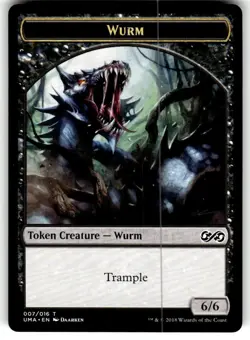1x Wurm Token NM-Mint, English - Ultimate Masters MTG - Image 1