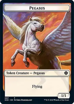 4x Pegasus/Faerie Token, Starter Commander Tokens, MTG, 4 pack, Magic - Image 1