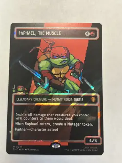 Raphael, the Muscle (0091) 8Bit Showcase Surge Foil Magic The Gathering TMNT - Image 1