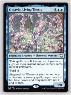 MTG NM Normal Octavia, Living Thesis 103 R Commander: Outlaws of Thunder Junctio - Image 1