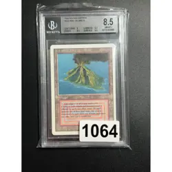MTG Volcanic Island Revised Edition BGS 8.5 NM-MT+ Dual Land 1994 Rare - Image 3