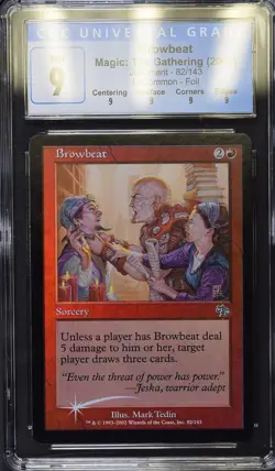 BROWBEAT Judgment Foil U CGC 9 Q MTG [Nostalgium] - Image 1