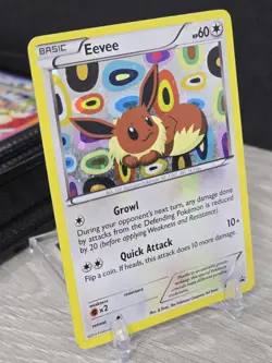 Pokemon Card TCG Eevee #BW94 Black and White Holo Rare 2013 Black Star Promo - Image 1