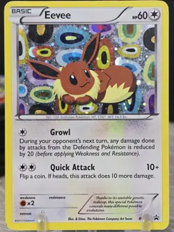 Pokemon Card TCG Eevee #BW94 Black and White Holo Rare 2013 Black Star Promo - Image 3