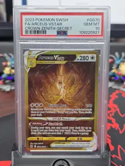 2023 POKEMON SWORD & SHIELD CROWN ZENITH SECRET FULL ART/ARCEUS VSTAR PSA 10 - Image 1