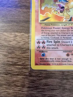 Pokemon TCG Charizard 4/102 Base Set Holo Rare Unlimited - Image 3