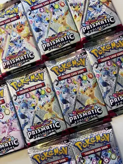 Lot of 10 Pokemon TCG Prismatic Evolutions Booster Packs - SEALED - Image 4