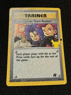 Pokemon Celebrations 25th 15/82 Here Comes Team Rocket! Holo Rare - Image 1