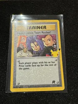 Pokemon Celebrations 25th 15/82 Here Comes Team Rocket! Holo Rare - Image 3
