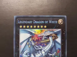 Yugioh - Legendary Dragon of White WSUP-EN051 Secret Rare 1st Edition Promo - Image 2
