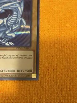 YUGIOH • BLUE EYES WHITE DRAGON • ULTRA RARE • DUSA-EN043 • 1st EDITION • NM - Image 4