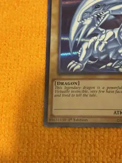 YUGIOH • BLUE EYES WHITE DRAGON • ULTRA RARE • DUSA-EN043 • 1st EDITION • NM - Image 5