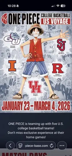 Monkey.D.Luffy (055) (College Basketball US Voyage) P-055 One Piece Illini - Image 2