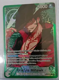 Dracule Mihawk - OP14-020 (Alternate Art) OP14-020 The Azure Sea's Seven Foil - Image 1