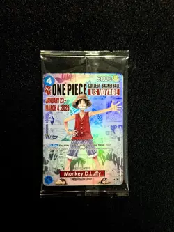 One Piece Card Game🏴‍☠PROMO Monkey.D.Luffy P-055 College Basketball US Voyage - Image 1