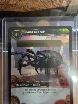 World Of Warcraft Sand Scarab Loot ERROR Card - Image 2