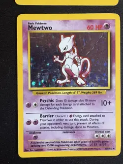 Pokemon 5 Card Holo Lot Gyrados, 1st ed Machamp, Mewtwo, Alakazam, Hitmonchan - Image 2
