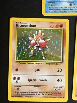 Pokemon 5 Card Holo Lot Gyrados, 1st ed Machamp, Mewtwo, Alakazam, Hitmonchan - Image 3