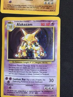 Pokemon 5 Card Holo Lot Gyrados, 1st ed Machamp, Mewtwo, Alakazam, Hitmonchan - Image 4