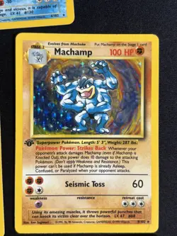 Pokemon 5 Card Holo Lot Gyrados, 1st ed Machamp, Mewtwo, Alakazam, Hitmonchan - Image 5