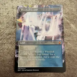 Flooded Strand - Custom Art MTG Magic The Gathering Playtest Card - Image 1