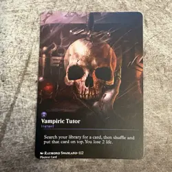 Vampiric Tutor - Custom Art MTG Magic The Gathering Playtest Card - Image 1