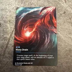Mana Drain - Custom Art MTG Magic The Gathering Playtest Card - Image 1