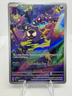 Pokemon Gastly Illustration Rare Full Art Holo SV05: Temporal Forces Card - Image 1