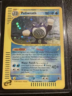 Poliwrath Expedition Holo Rare Pokemon TCG Card 24/165 2002 - Image 1