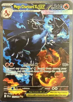 Mega Charizard x Ex 125/94 Full Art Ultra Rare Pokemon Card Dig Grade 9.5 - Image 1