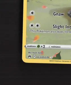 Poochyena GG33/GG70 Crown Zenith Full Art Ultra Rare Holo Pokemon Card LP+ - Image 5