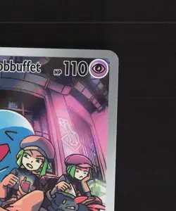 Team Rocket's Wobbuffet SVP 203 Full Art Black Star Promo Holo Pokemon Card NM - Image 4