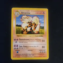 Pokemon TCG Arcanine Base Set, Shadowless Uncommon Card 23/102 - Image 1