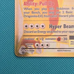 Pokemon TCG Dragonite EX Full Art Evolutions Card 106/108 NM - Image 5