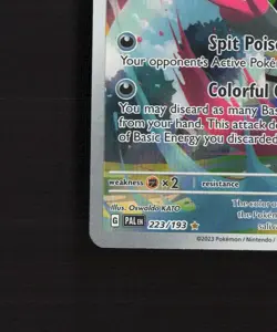 Grafaiai 223/193 Paldea Evolved Full Art Ultra Rare Holo Pokemon Card LP+ - Image 5